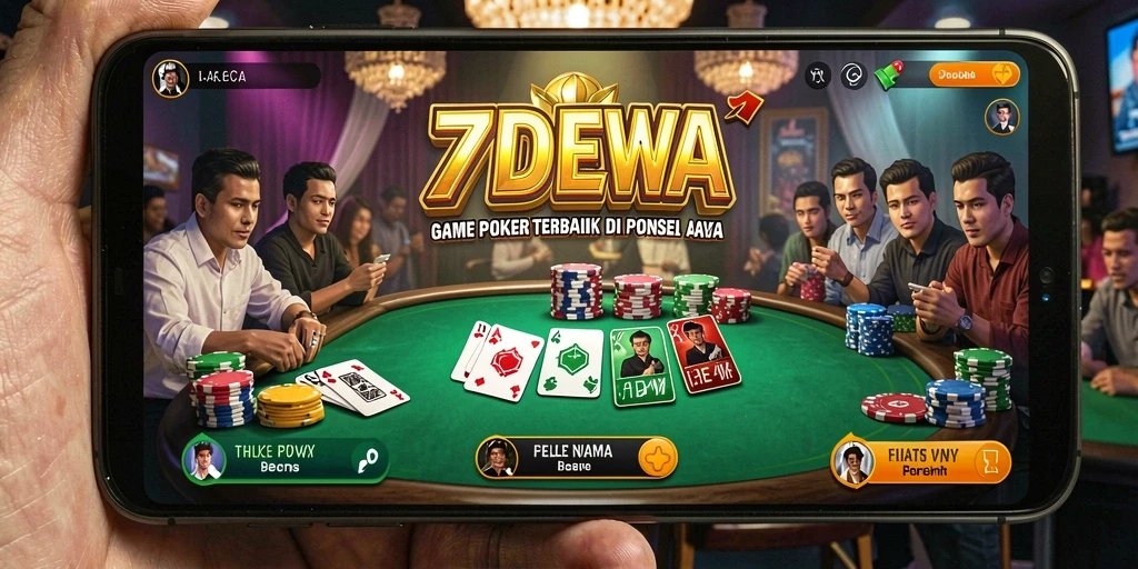 Gameplay Poker yang seru dan menantang di 7DEWA.