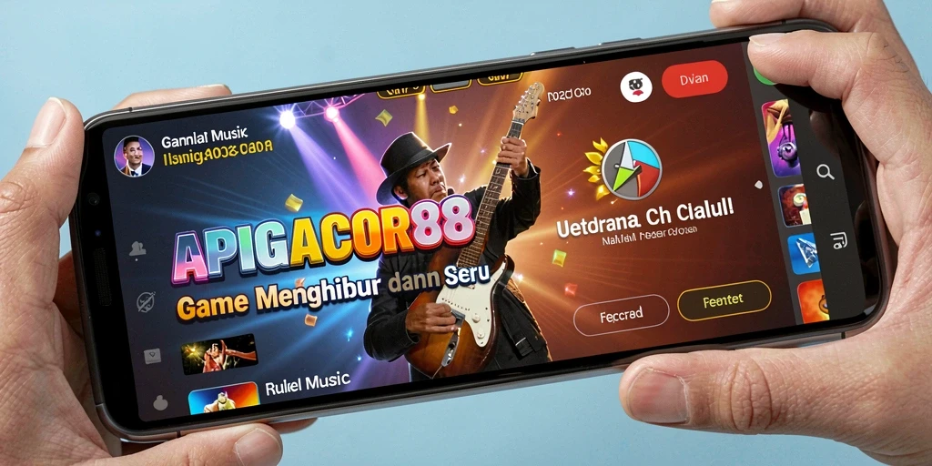 Screenshot gameplay APIGACOR88 menampilkan tantangan musik yang seru dan interaktif.