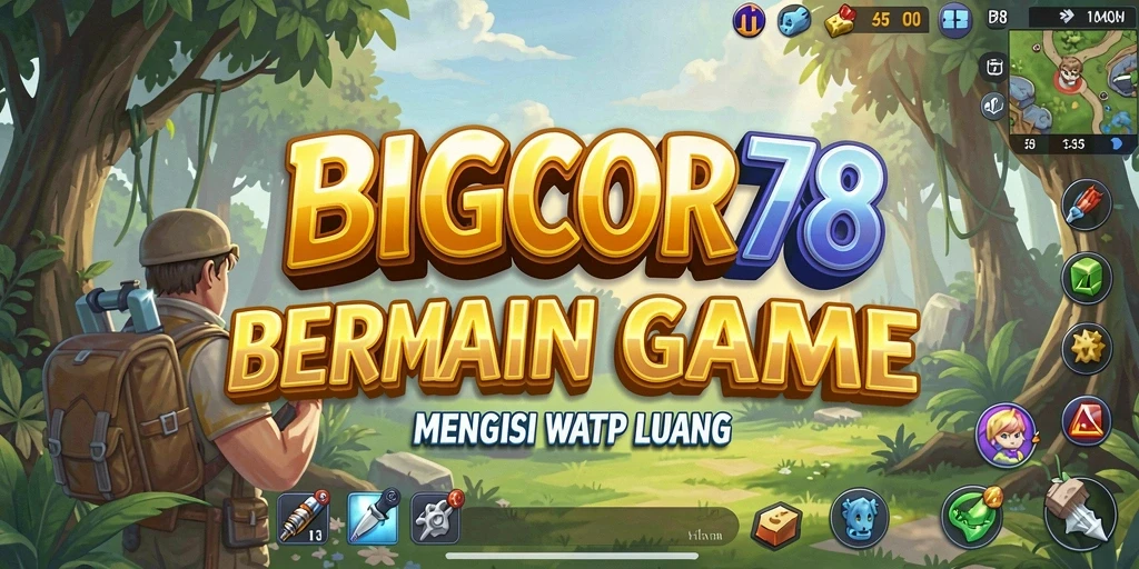 Tampilan gameplay menyeru dari BIGCOR78 dalam aksi.