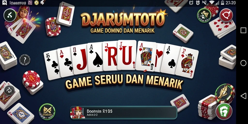Screenshot DJARUMTOTO menampilkan gameplay seru permainan Domino.