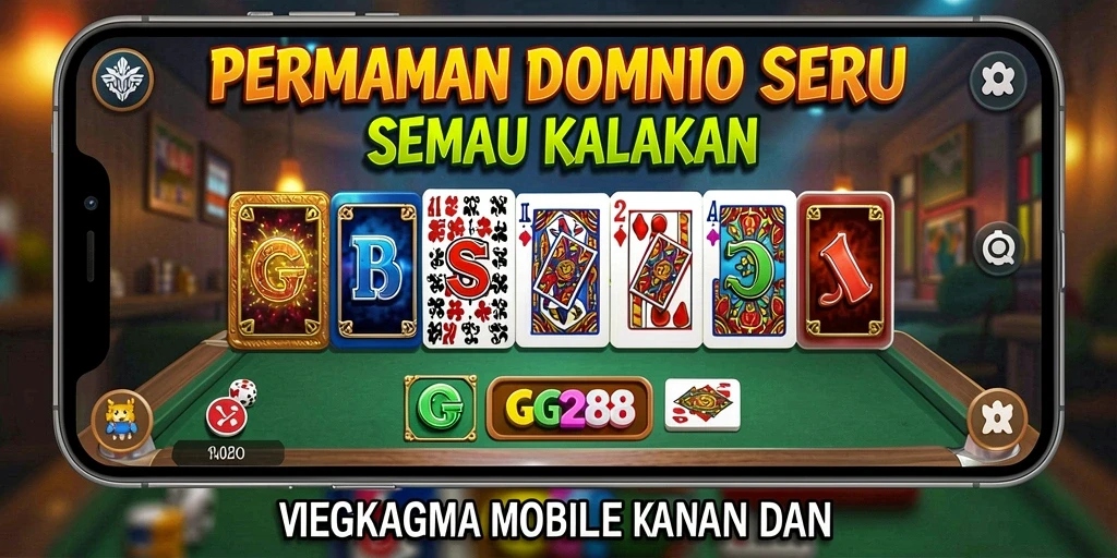 Tampilan menarik permainan Domino di GG288.