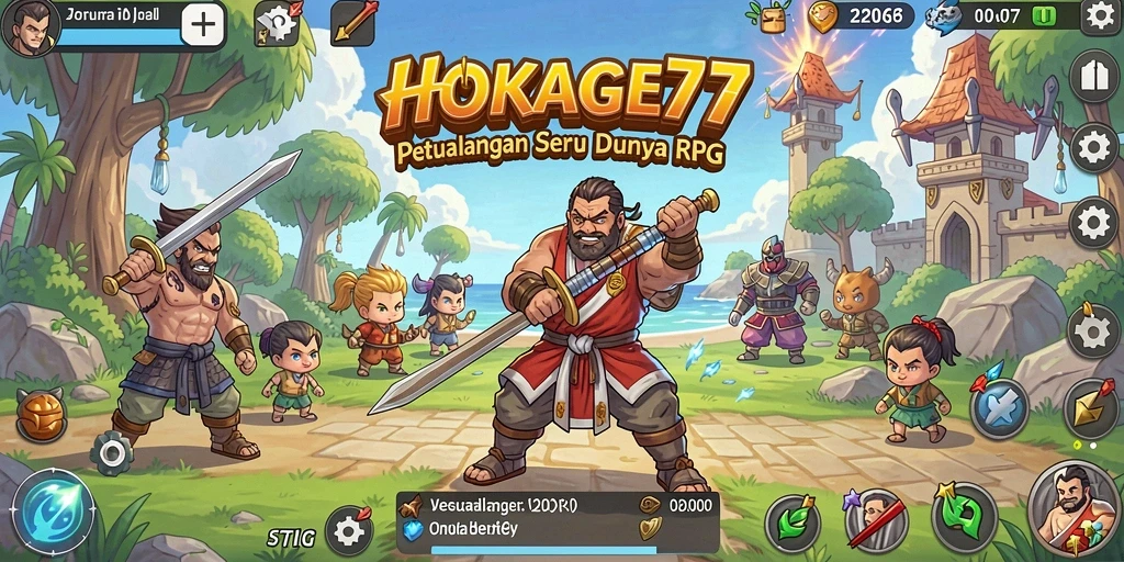 Tampilan menarik dari gameplay HOKAGE77 yang epik.