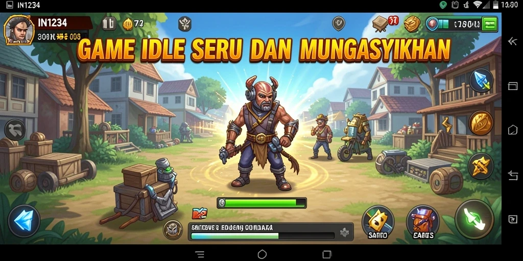 Screenshot IN1234 menampilkan gameplay Idle yang seru dan menarik.