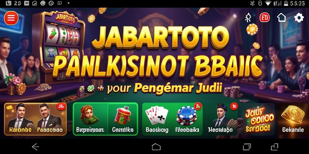 Tampilan gameplay seru di aplikasi JABARTOTO.