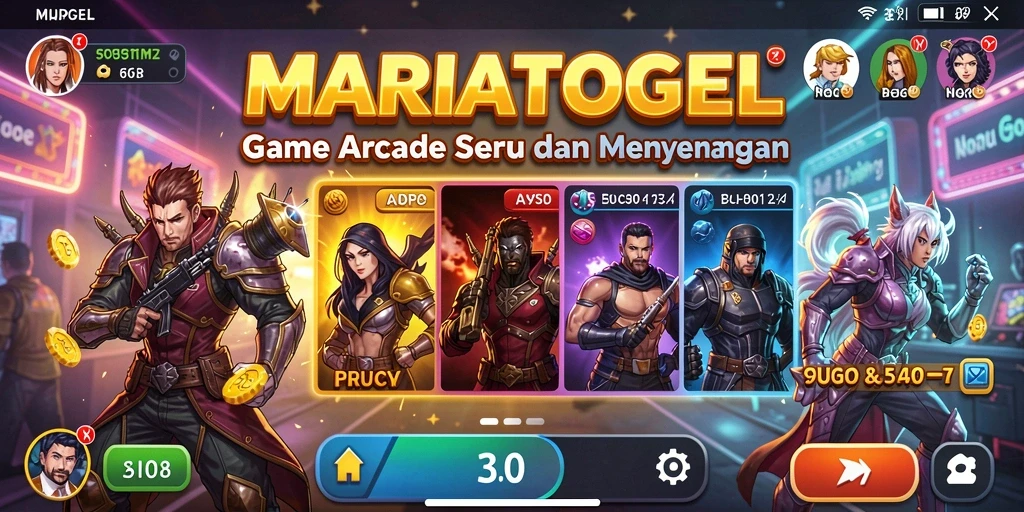 Tangkapan layar gameplay MARIATOGEL yang menunjukkan aksi seru dalam permainan Arcade.