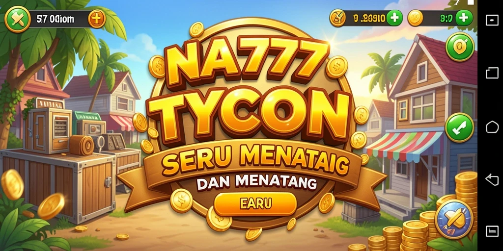 Tangkapan layar utama NA777 yang menunjukkan gameplay memikat permainan Tycoon.