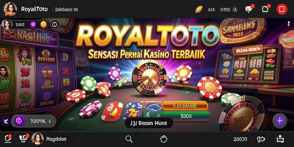 Tampilan gameplay kasino yang menegangkan dalam ROYALTOTO.
