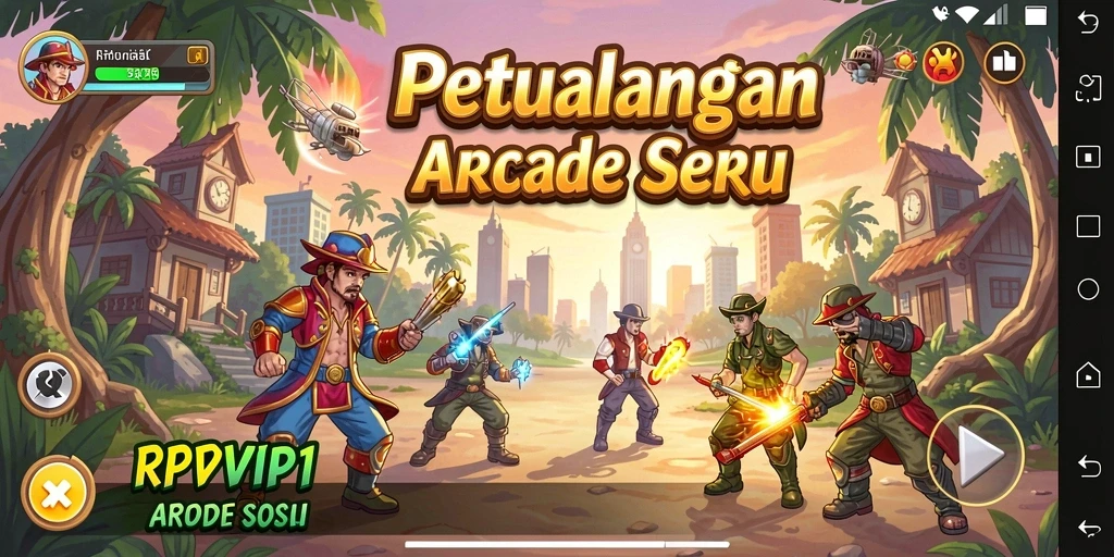 Tampilan gameplay seru dan menantang dari RPVIP1.